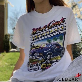 Áo Thun Nữ Cổ Tròn In Hình Xe Hơi