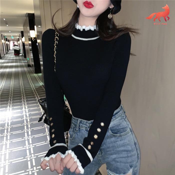 Áo Len Tay Dài Xinh Xắn Dành Cho Nữ