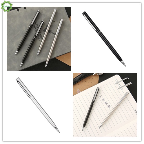 Bút Bi Mực Đen Bằng Thép Cao Cấp 13cm