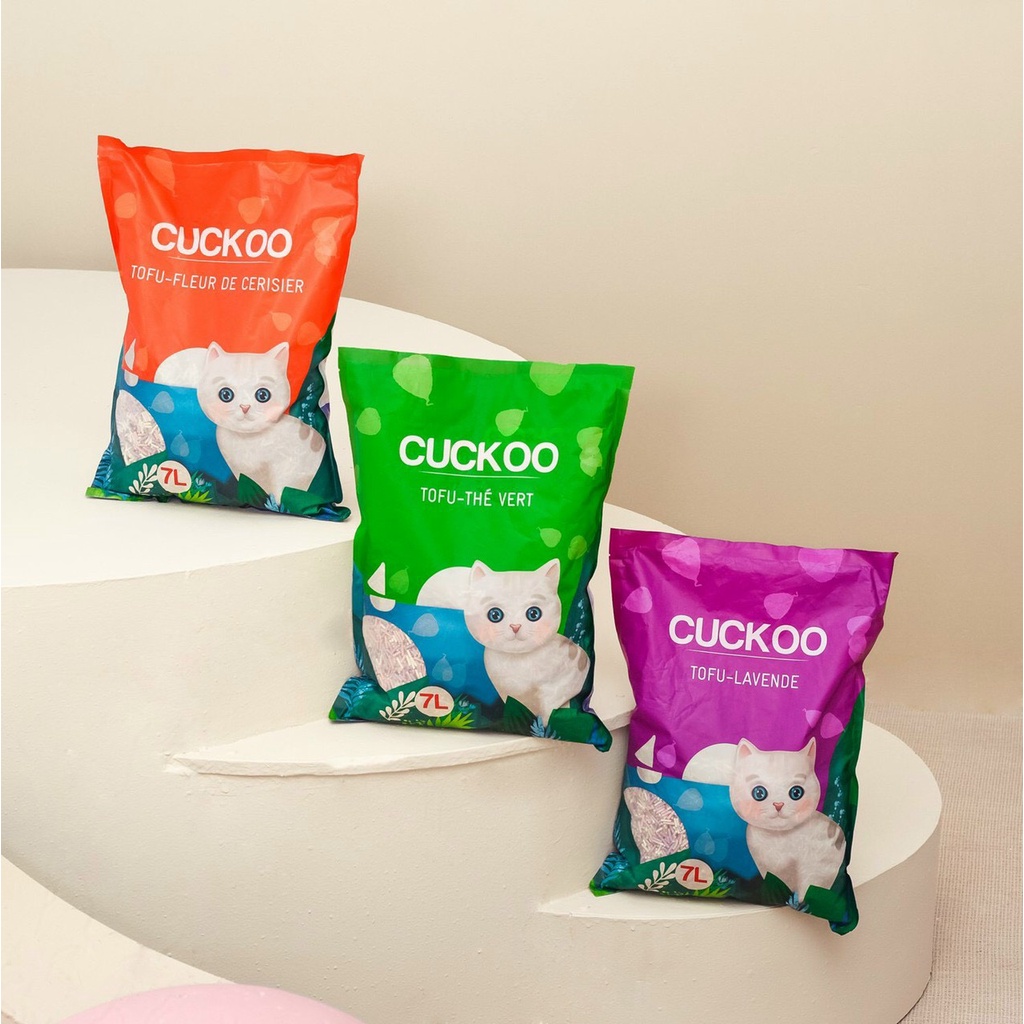 Cát đậu nành CUCKOO TOFU 7L - CÁT VỆ SINH CHO MÈO