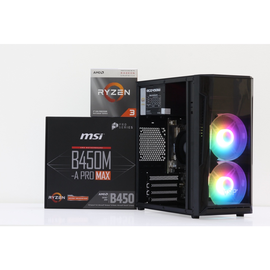 PC Văn phòng MSI Vega - B450 / 3200G / Ram 8G / SSD 120G / 450W | BigBuy360 - bigbuy360.vn