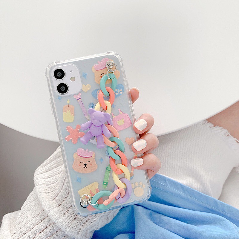 Ốp Điện Thoại Tpu Có Dây Đeo Tay Cho Iphone 13 pro max  7 8 Plus X / Xs Max Xr 11 12 12MINI 12 PRO 12 PRO MAX | BigBuy360 - bigbuy360.vn