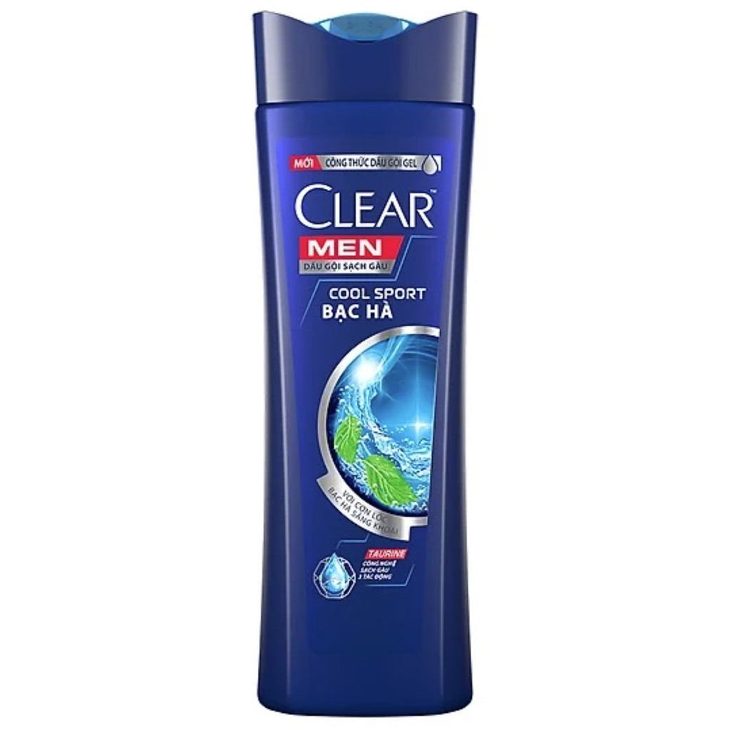 Dầu Gội Clear Men Mát Lạnh Bạc Hà 370g