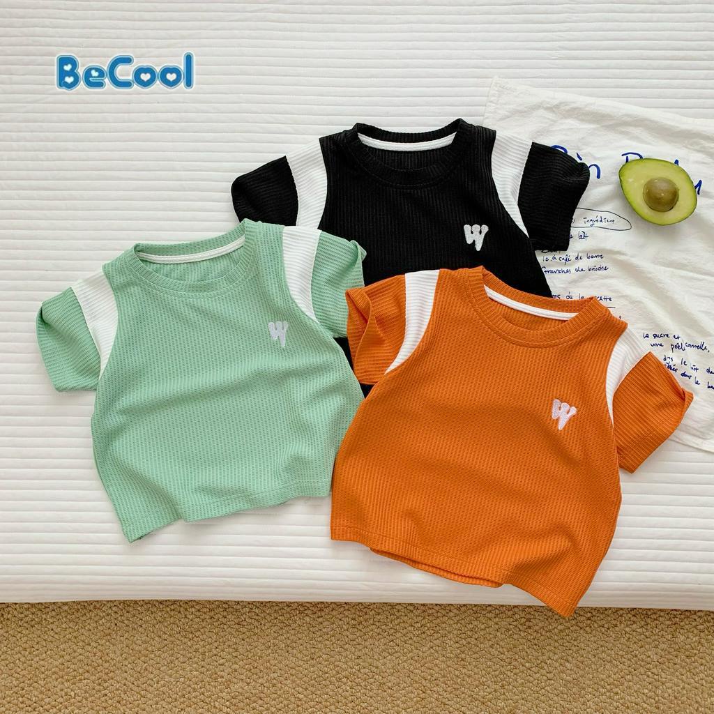 Bộ Cộc Tay Cho Bé Trai bộ tổ ong  W Chất tổ ong Cao Cấp Thấm Hút Mồ Hôi Tốt Co Giãn 4C Cho Bé Từ 10 - 26kg sumo kids