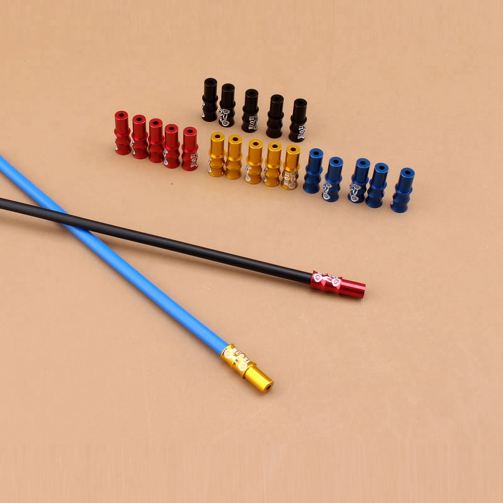 Set 5 / 10 Nắp Đậy Cố Định Dây Phanh Xe Đạp Leo Núi Bằng Hợp Kim Nhôm Chất Lượng Cao Nhiều Màu Sắc