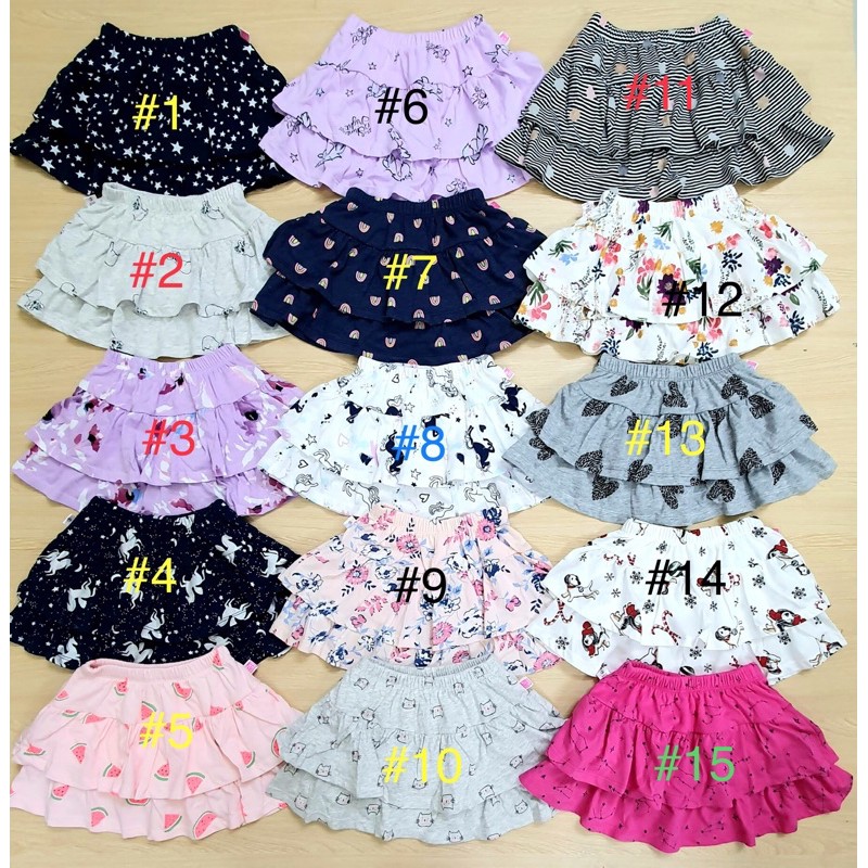 Váy thun cotton GAP 2 tầng chho bé gái 3-10T (mẫu 1 đến 8)