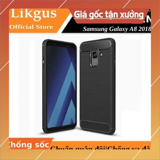 Ốp lưng chống sốc Likgus cho Samsung Galaxy A8 2018 (chuẩn quân đội, chống va đập, chống vân tay) - Hàng chính hãng