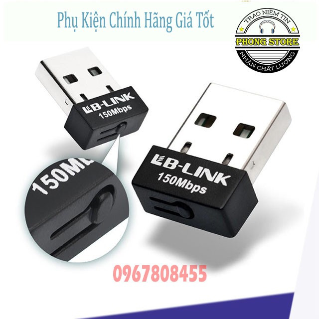 USB bắt wifi cho pc LB-Link WN151 | thu sóng wifi cho máy tính để bàn, láp tốp không cần cài đặt