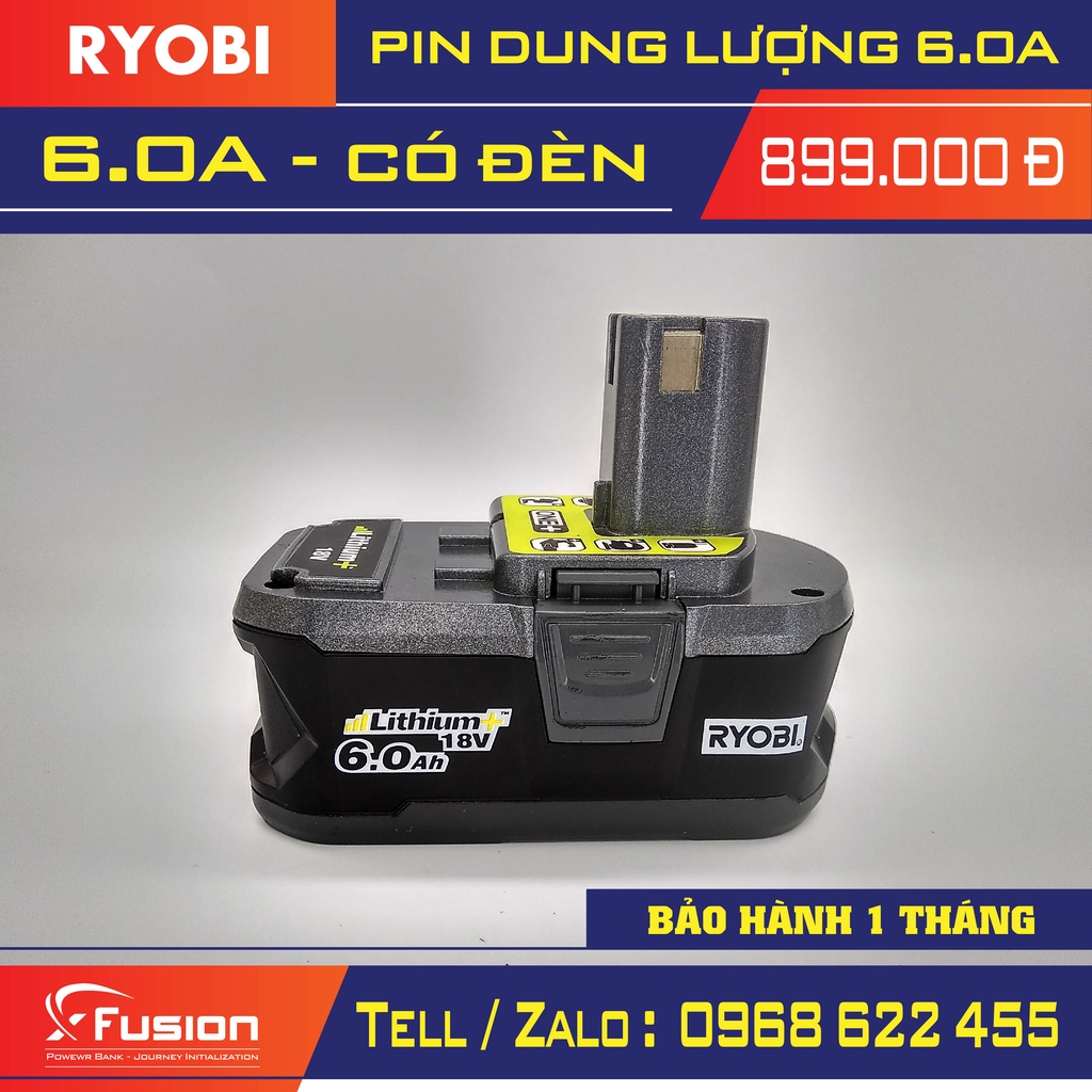 Pin ryobi 6.0