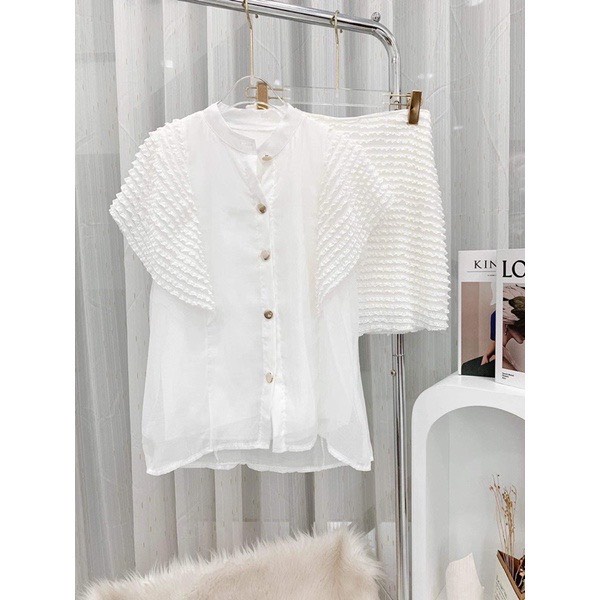 Set Đồ Nữ Đi Chơi, Sét Bộ Áo Kèm Chân Váy Hotrend Xinh Xắn[ HÀNG CHUẨN SHOP] Chất Liệu Ren Vối Voan Thời Trang Nữ Xm Mp