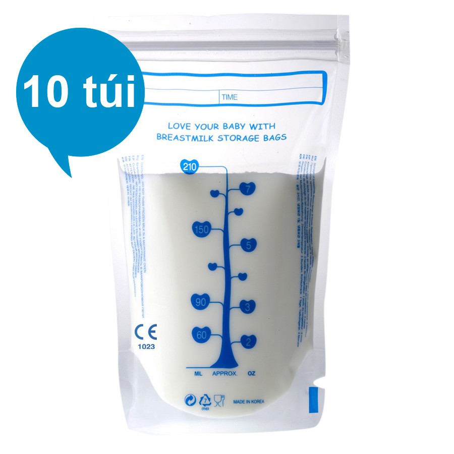 Túi trữ sữa mẹ Unimom Compact 210ml 10 TÚI - 20 TÚI