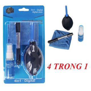 Bộ vệ sinh laptop, lcd, máy ảnh, bàn phím 4 in 1