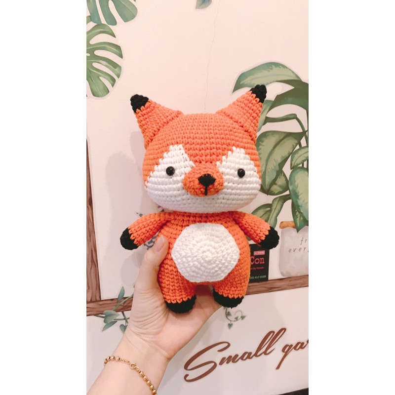 Con cáo bằng len - quà tặng handmade- gấu bông an toàn cho bé 😍