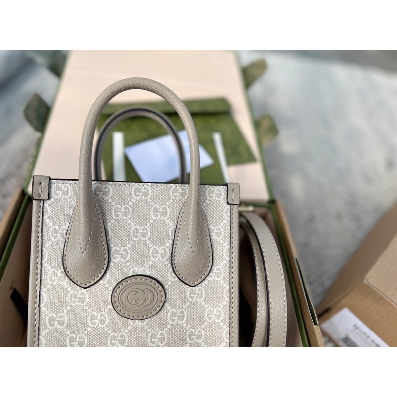 Túi xách nữ thương hiệu Gucci Mini Tote da thật cao cấp