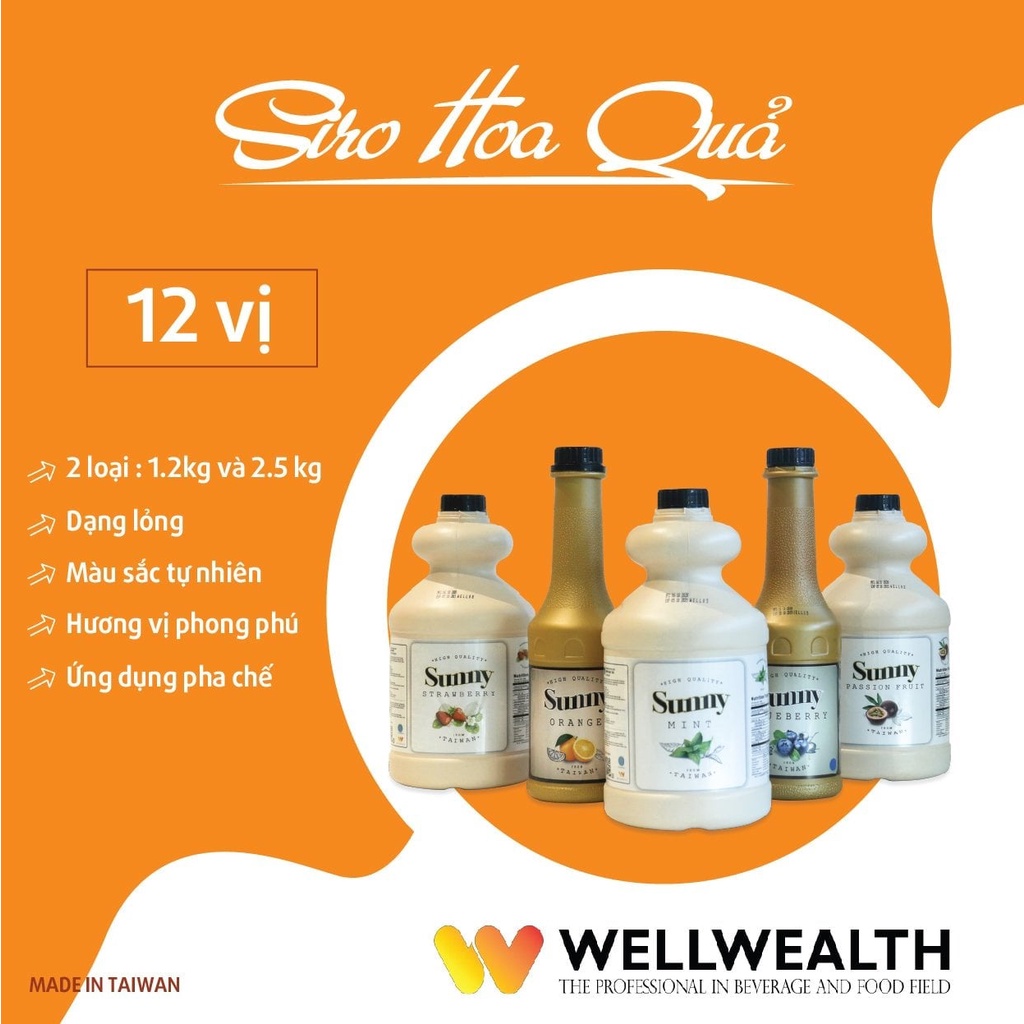 Syrup Sunny - Sample - Siro Sunny mẫu thử
