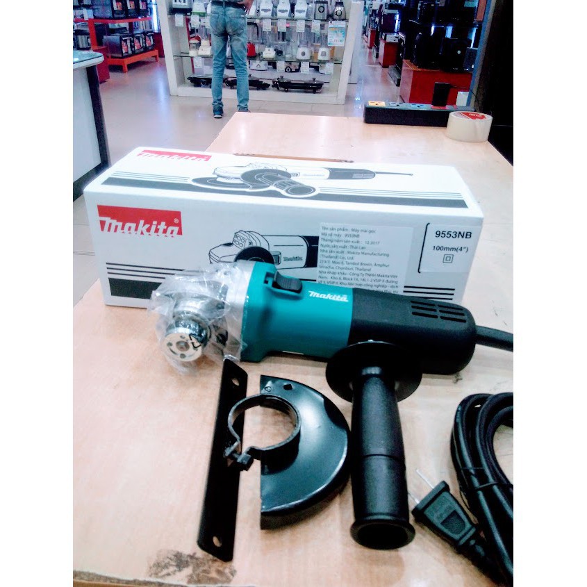 Máy Mài Góc MAKITA 710W  9553NB - Máy Mài Góc Chà Nhám Đánh Bóng Cắt Gach, Bê Tông