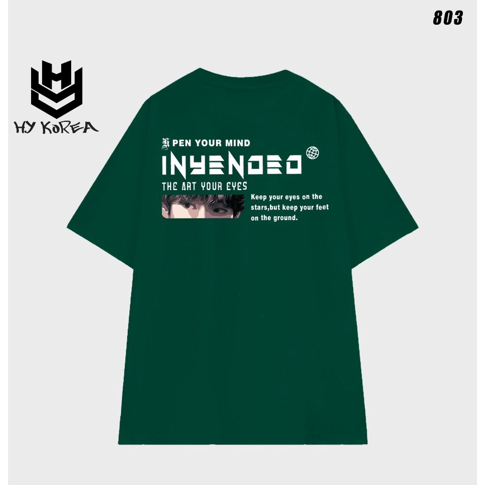 Áo thun tay lỡ nam nữ unisex form rộng Inyenoeo 803 HY KOREA