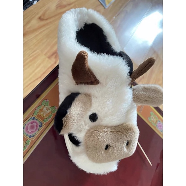 DÉP BÔNG HÌNH BÒ SỮA LÔNG MỀM MỊN ẤM ÁP