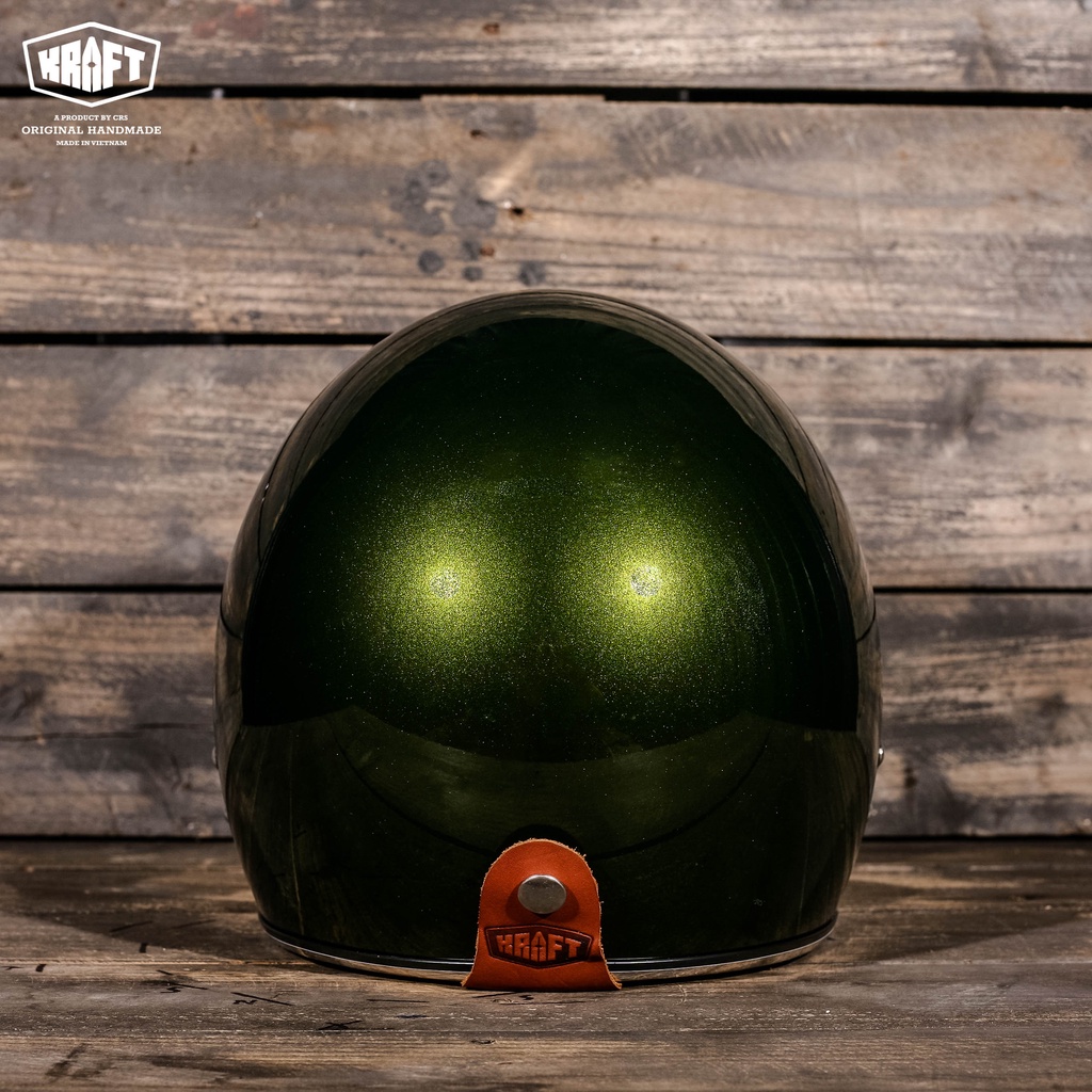Nón Bảo Hiểm 3/4 - Kraft Eros Forest Green - Ver2