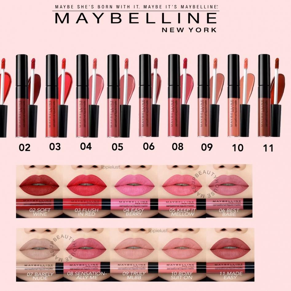(hàng Mới Về) Kem Dưỡng Da Dạng Lỏng Maybelline Sensational Mờ / Matte