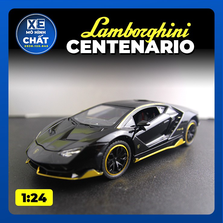 Xe Mô Hình Tĩnh Bằng Kim Loại Lamborghini Centenario LP770-4 1:24