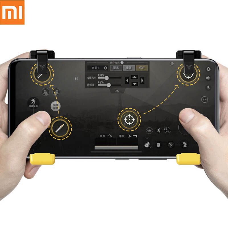 2020 Newest Xiaomi Flydigi Game Controller Left Right Gamepad Trigger Shooter Joystick for PUBG Mobile Game for iPhone Android