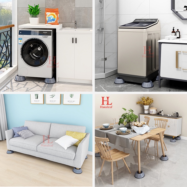 Chân đế cao su máy giặt HL giảm chấn động, lót chân chống rung cố định máy