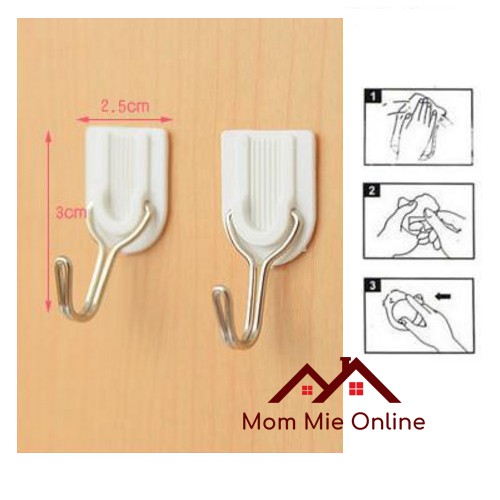 Móc dán tường chịu lực đa năng - K039, J221