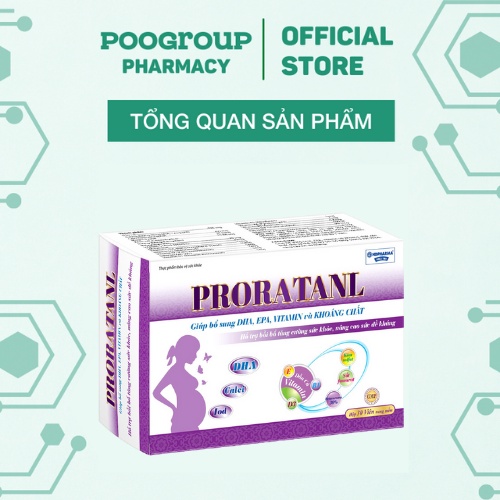 Viên uống Proratanl giúp bổ sung DHA, EPA, Vitamin và Khoáng chất thiết yếu cho mẹ bầu, tăng cường đề kháng