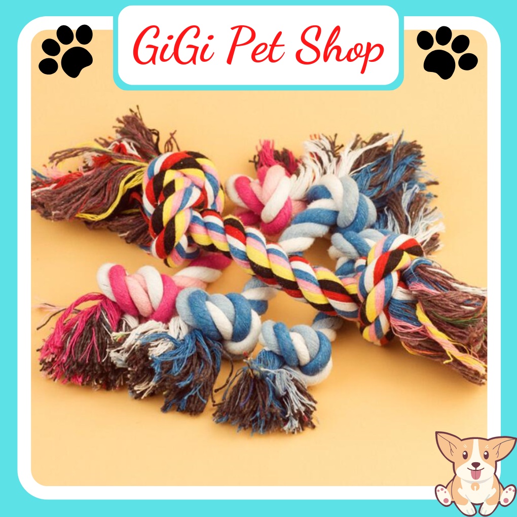 Len bện đồ chơi thú cưng giúp mài răng huấn luyện giải trí cho chó mèo cưng - GiGi Pet Shop