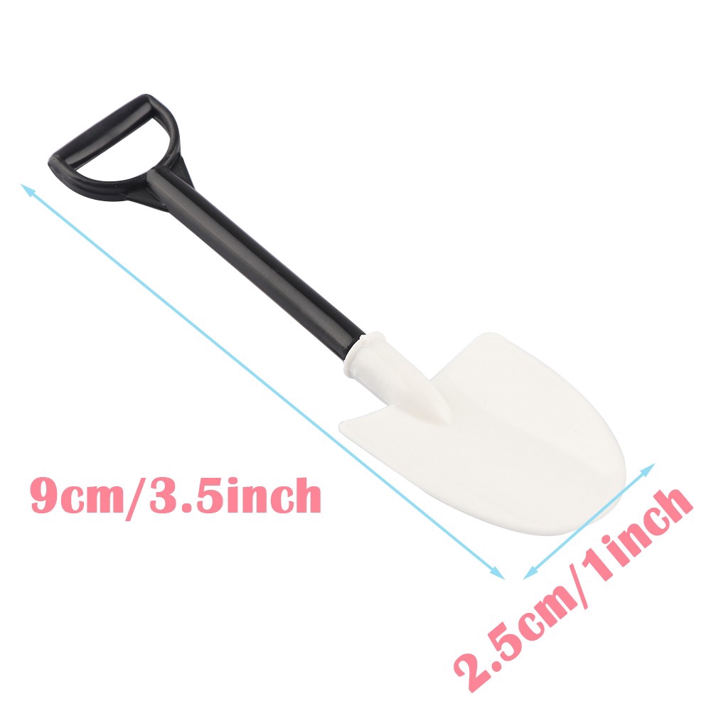 Set 100 muỗng xúc kem hình xẻng bằng nhựa chuyên dụng