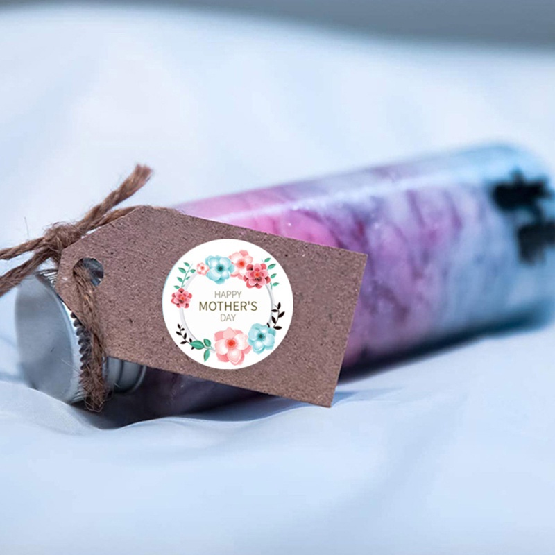 Cuộn 500 Nhãn Dán Hoa Đường Kính 3.8cm / 2.5cm Trang Trí Phong Bì Ngày Của Mẹ