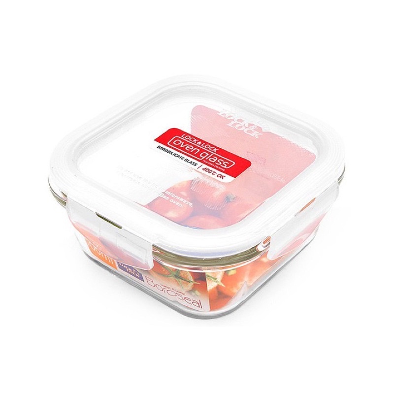 Set 3 hộp thủy tinh vuông Lock&amp;Lock LLG214 500ml