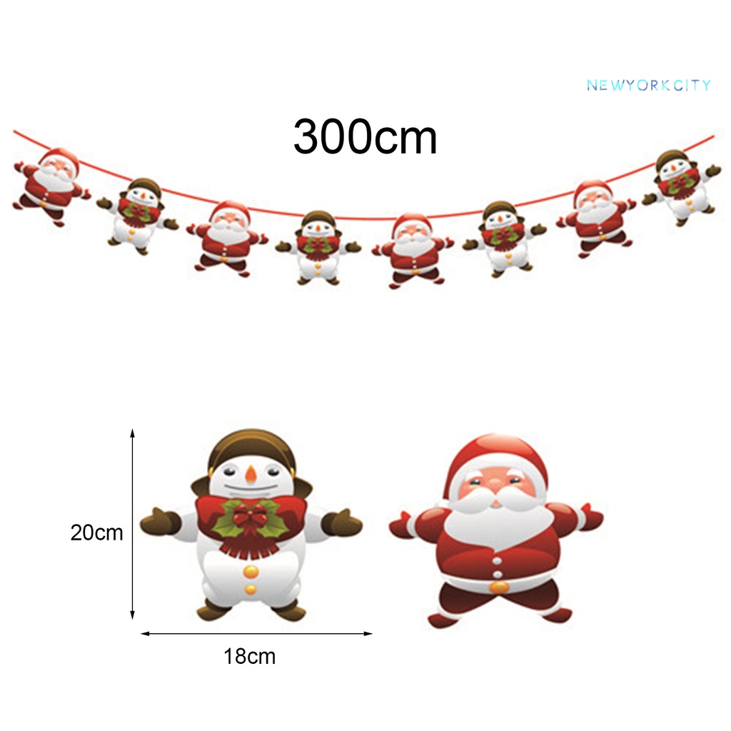 1 Bộ Cờ Bằng Giấy In Họa Tiết Người Tuyết Thân Thiện Với Môi Trường Trang Trí Giáng Sinh