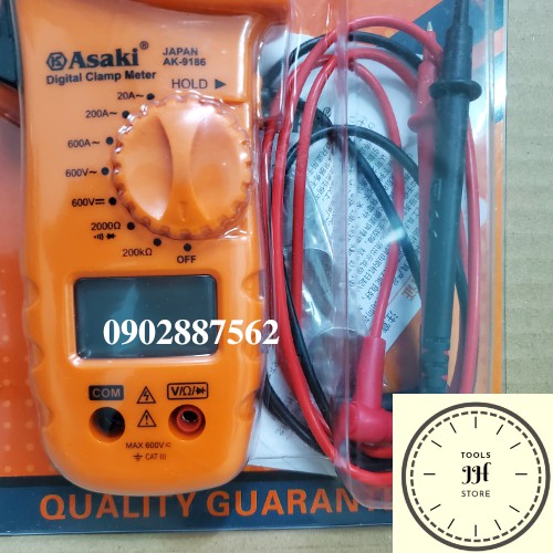 đồng hồ đo điện Ampe kìm Asaki AK-9186