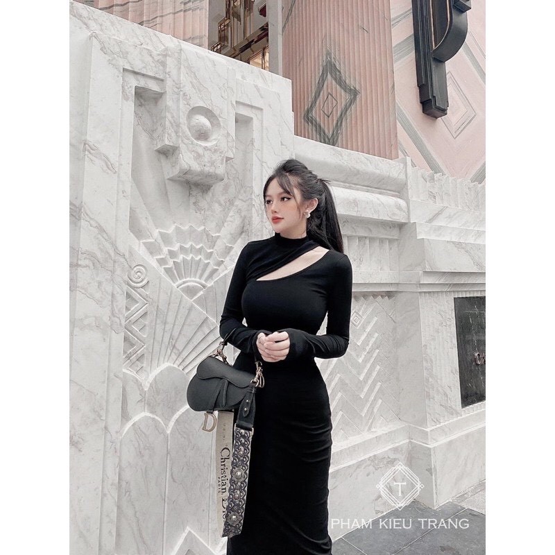 [ có ảnh thật sp  ] Váy body 2 dâykhoét, Váy body khoét vai / Thoitrangsvtn