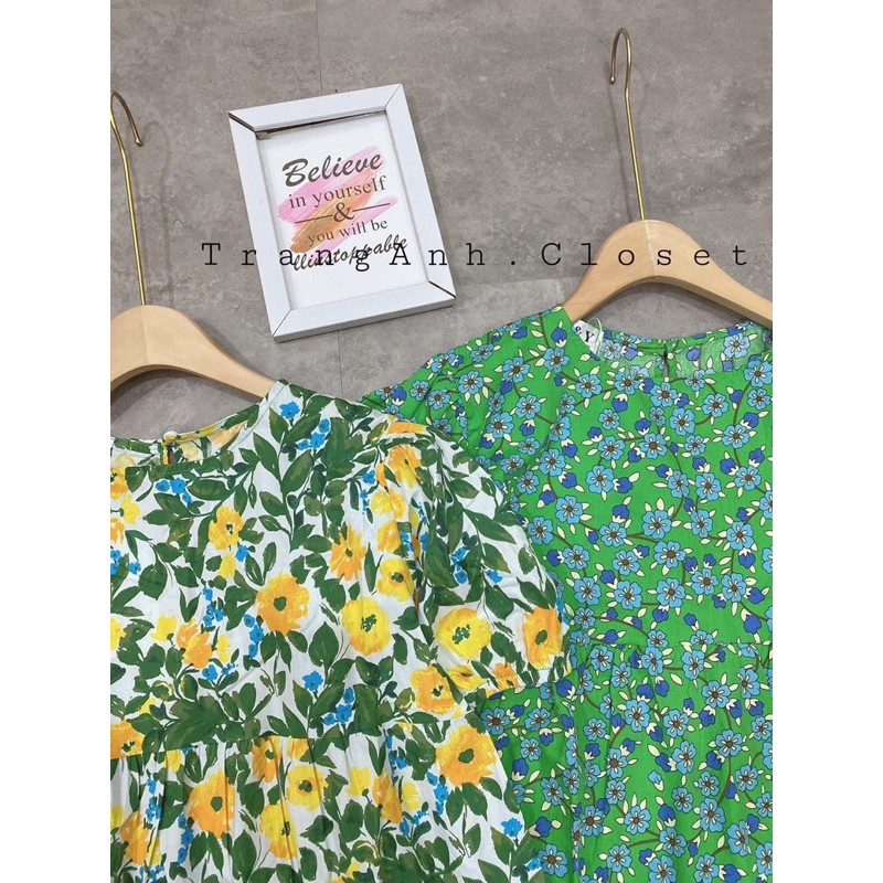 Babydoll hoa 2 màu cực xinh (ảnh thật) | BigBuy360 - bigbuy360.vn