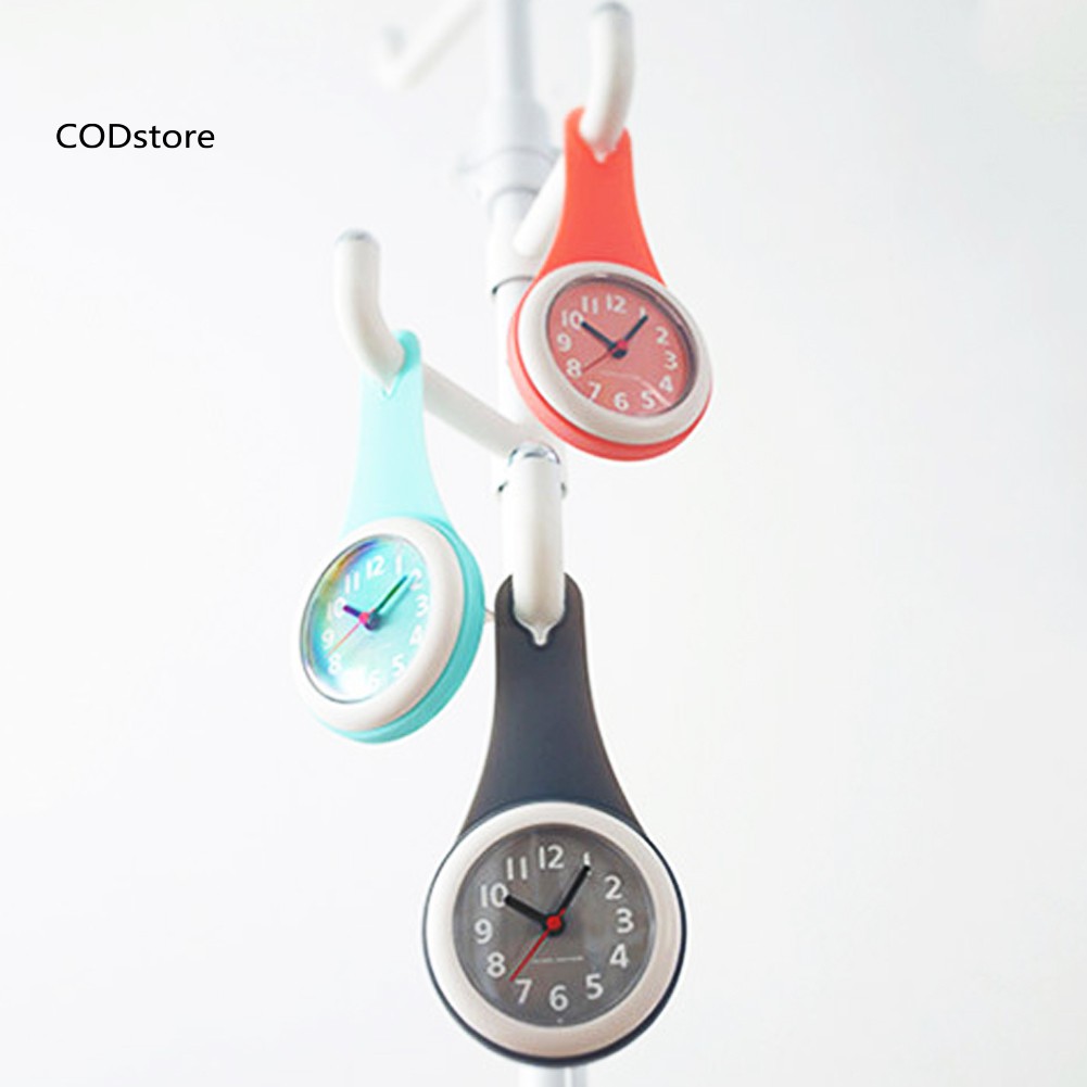 Đồng Hồ Treo Tường Chống Thấm Nước Không Gây Tiếng Ồn Kèm Giác Hút