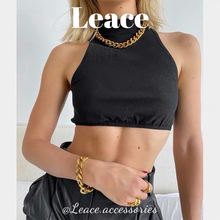 Dây chuyền, vòng cổ hợp kim xích bản to thời trang cá tính NL006 Leace.accessories