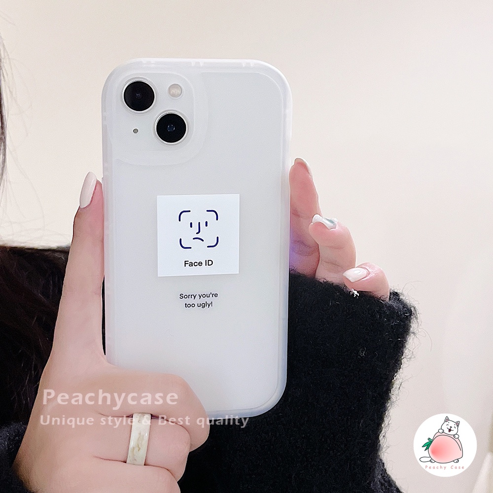 Ốp điện thoại TPU mềm nhám chống in dấu vân tay in hình mặt cười cho IPhone 13 12 11 Pro Max Xr Xs X
