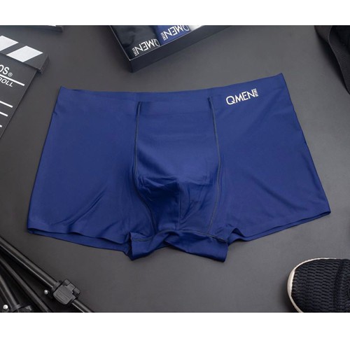 Combo 5 quần sịp nam Qmen cao cấp quần lót đùi nam vải lụa mềm mại co giãn 4 chiều thoáng mát Happylive