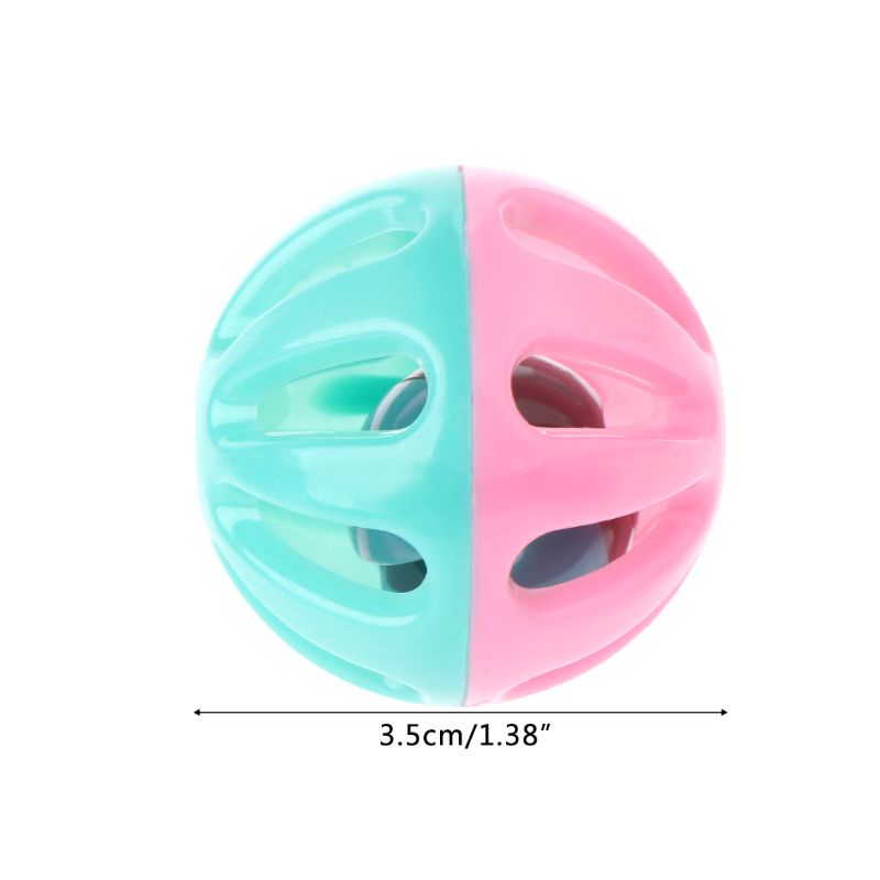 Set 10 quả bóng nhựa đồ chơi nhiều màu sắc cho thú cưng