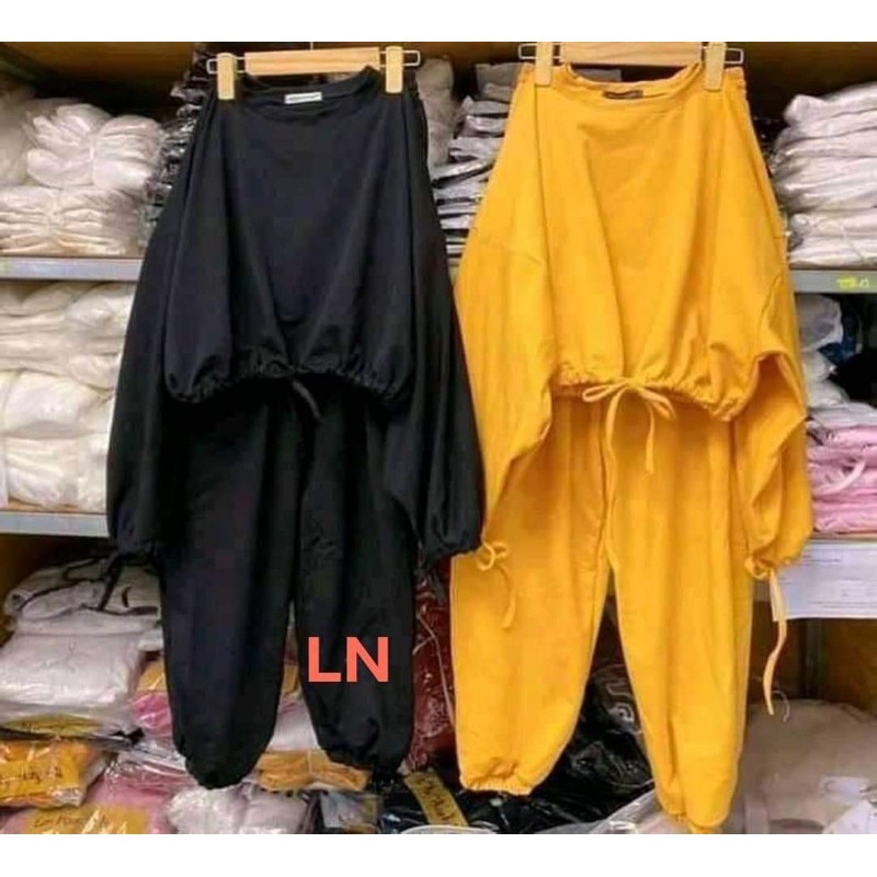 Bộ crt dây rút + quần chun gấu