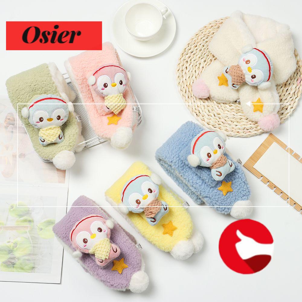 Khăn Choàng Cổ Bằng Vải Bông Dày Mềm Mại Ấm Áp Nhiều Màu Sắc Dành Cho Trẻ Em