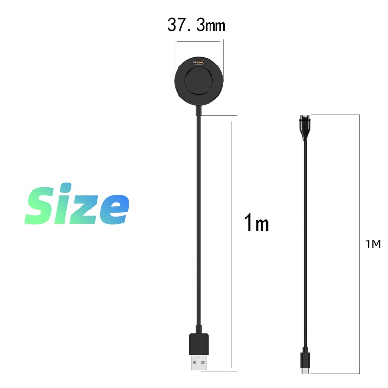 Đế sạc Hdoorlink có cáp USB 1m cho đồng hồ thông minh Garmin Fenix 5 5S 5X 6 6S 6X + Venu Vivoactive 4 3 945 245 45