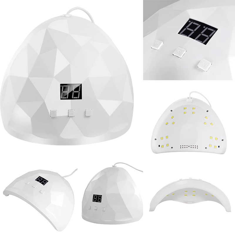 [Hàng mới về] Đèn sấy khô móng gel UV DIY tiện lợi với 2 màu tùy chọn