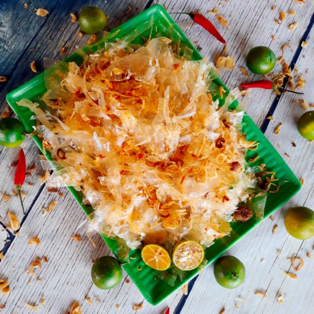 Combo bánh tráng phơi sương - muối nhuyễn - hành phi - sa tế