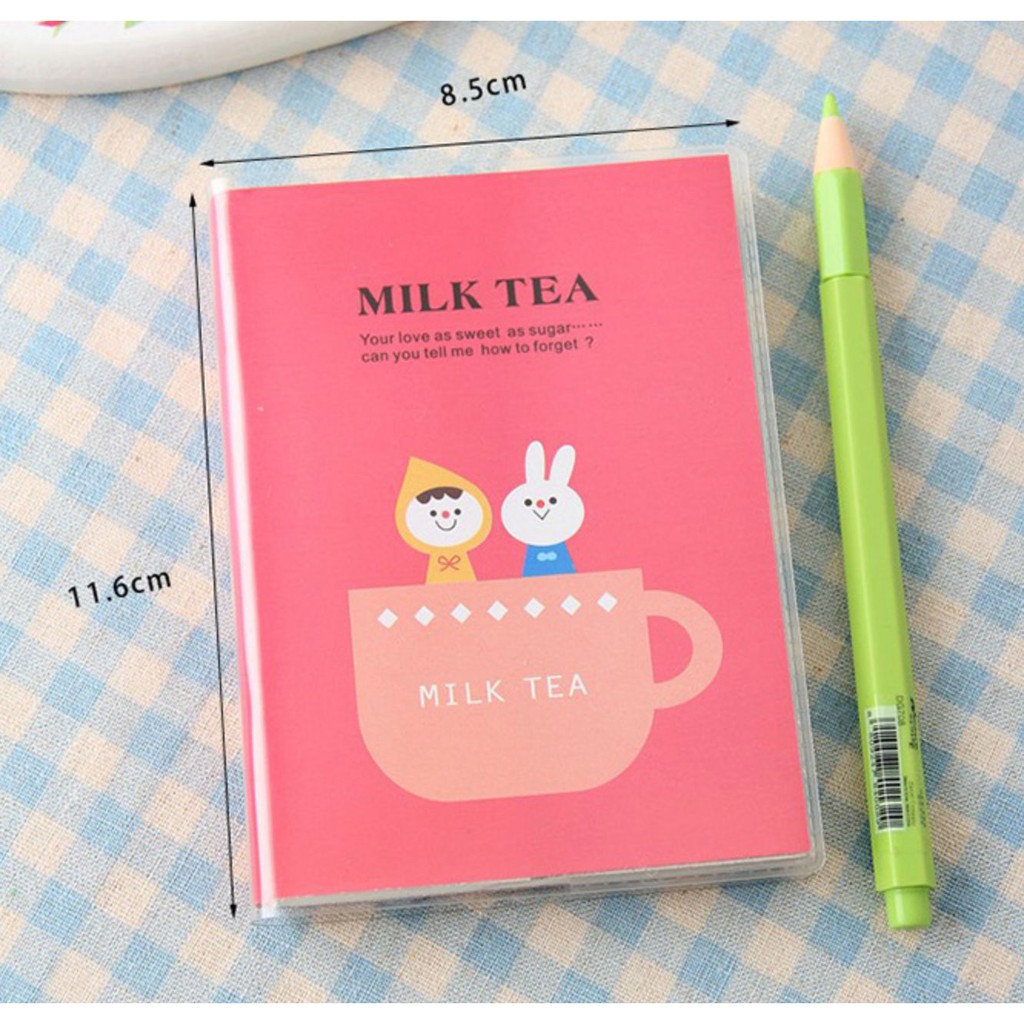 Sổ tay mini MILK TEA độc đáo - Số tay học sinh 69 tờ