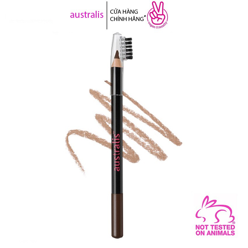 Chì Kẻ Chân Mày Dạng Chuốt Nâu Đậm và Đen Eyebrow Pencil Australis