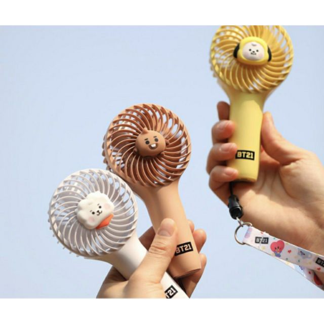 [SẴN TATA] MINI HANDY FAN BABY BT21 OFFICAL / QUẠT CẦM TAY MINI BABY BT21